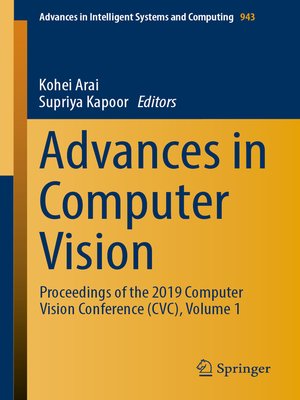 cover image of Advances in Computer Vision
